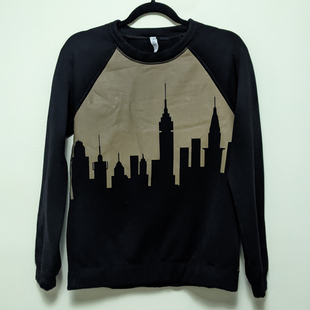 Lululemon Womens Home Stretch New York City Crewneck Sweatshirt Black